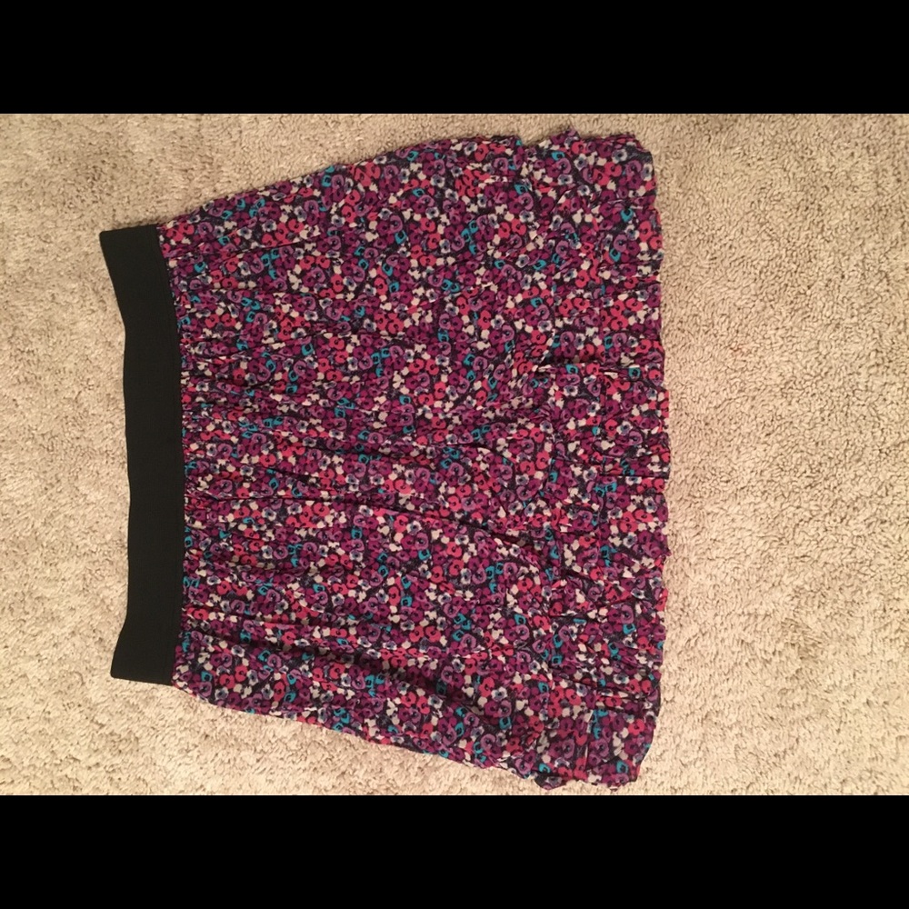 Express floral skirt